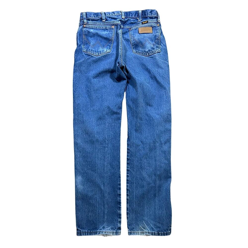 Vintage Wrangler 13MWZ Cowboy Cut Jeans 31x32 Western Blue Denim Pants Rodeo - Picture 3 of 7